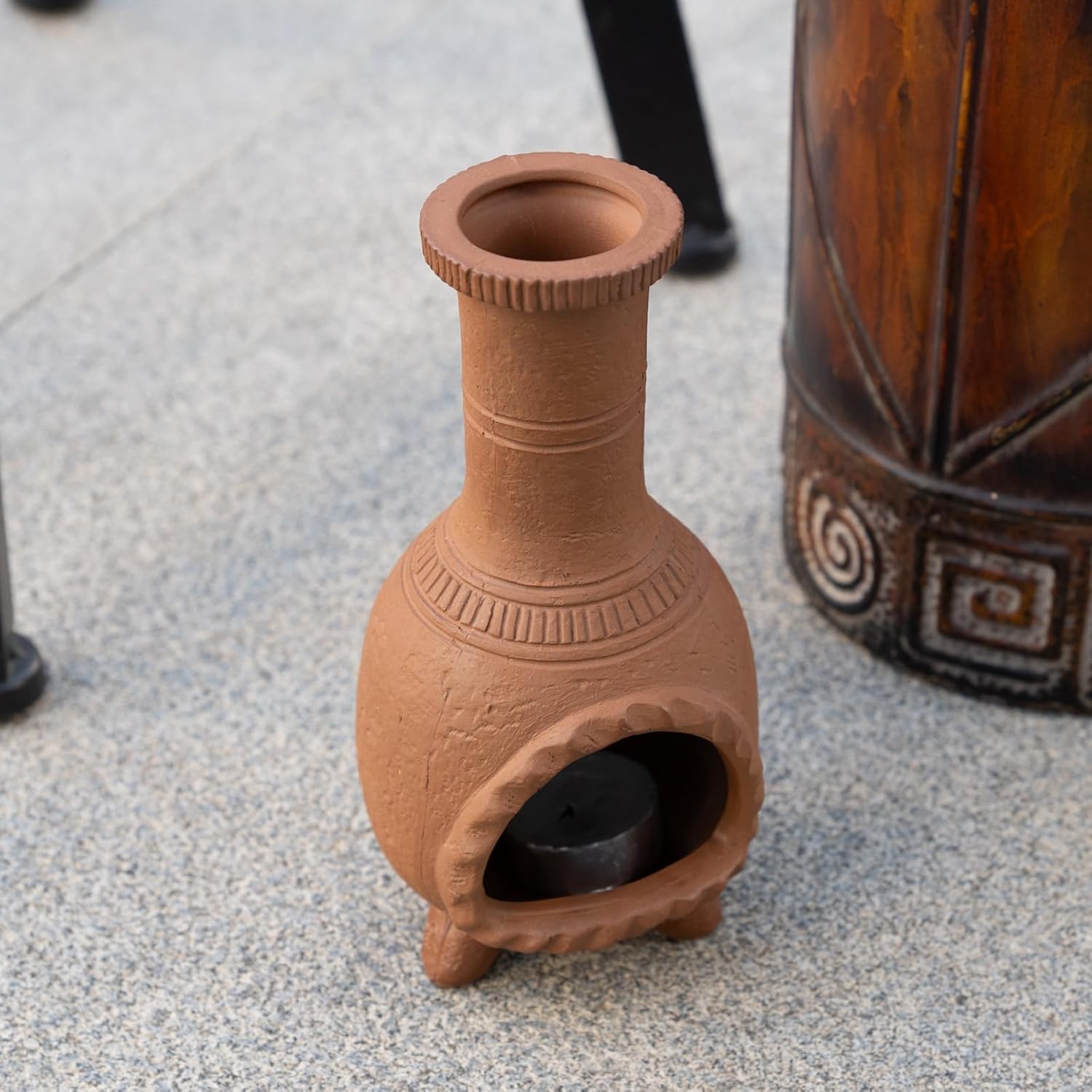 Handmade Terracotta Palo Santo Burner for Smudging and Meditation