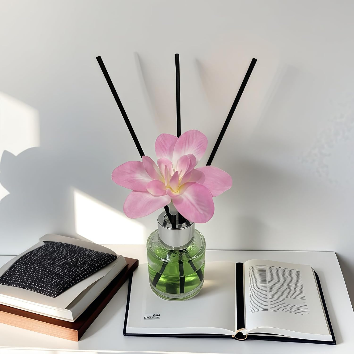 100 Diffuser Sticks with 3-35mm Artificial Flowers
