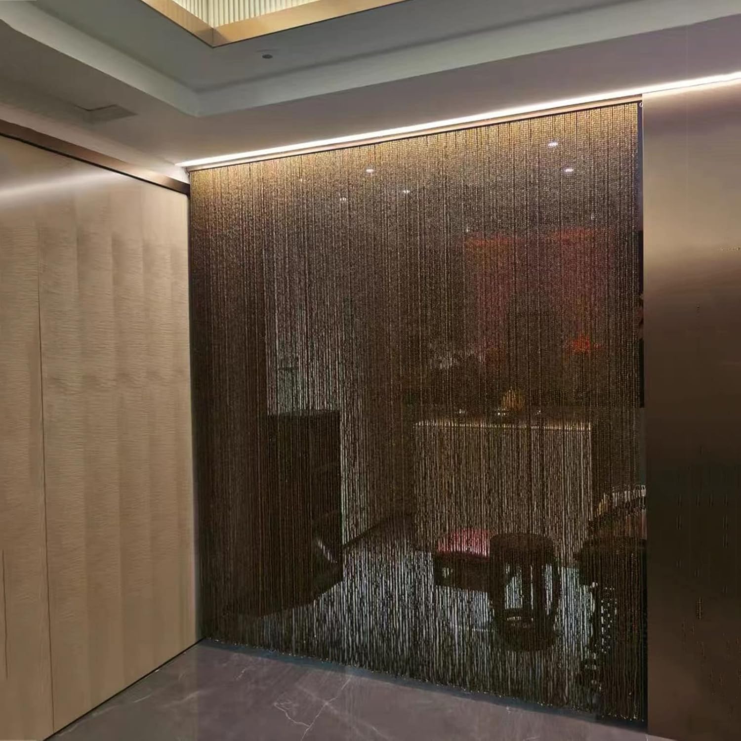 Bamboo Beaded Door Curtain with Customizable Strands