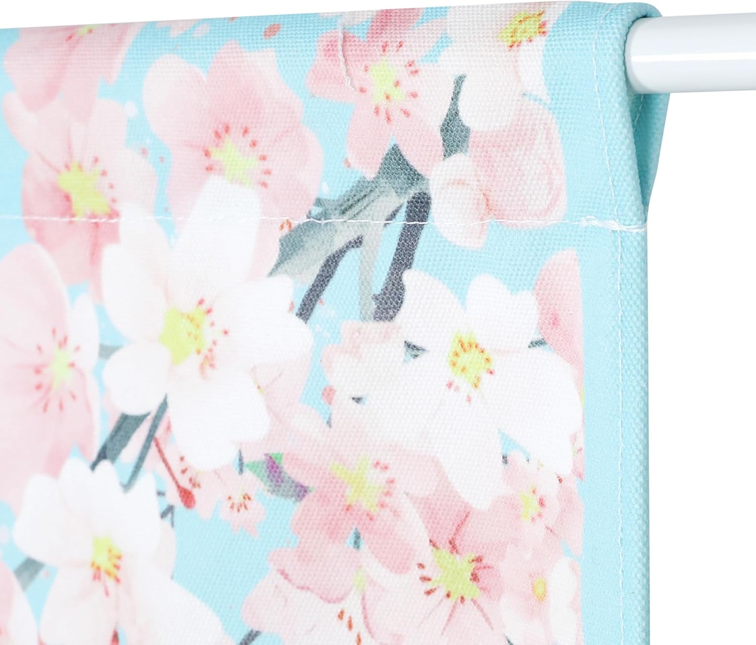 Japanese Noren Door Curtain with Cherry Blossom Print
