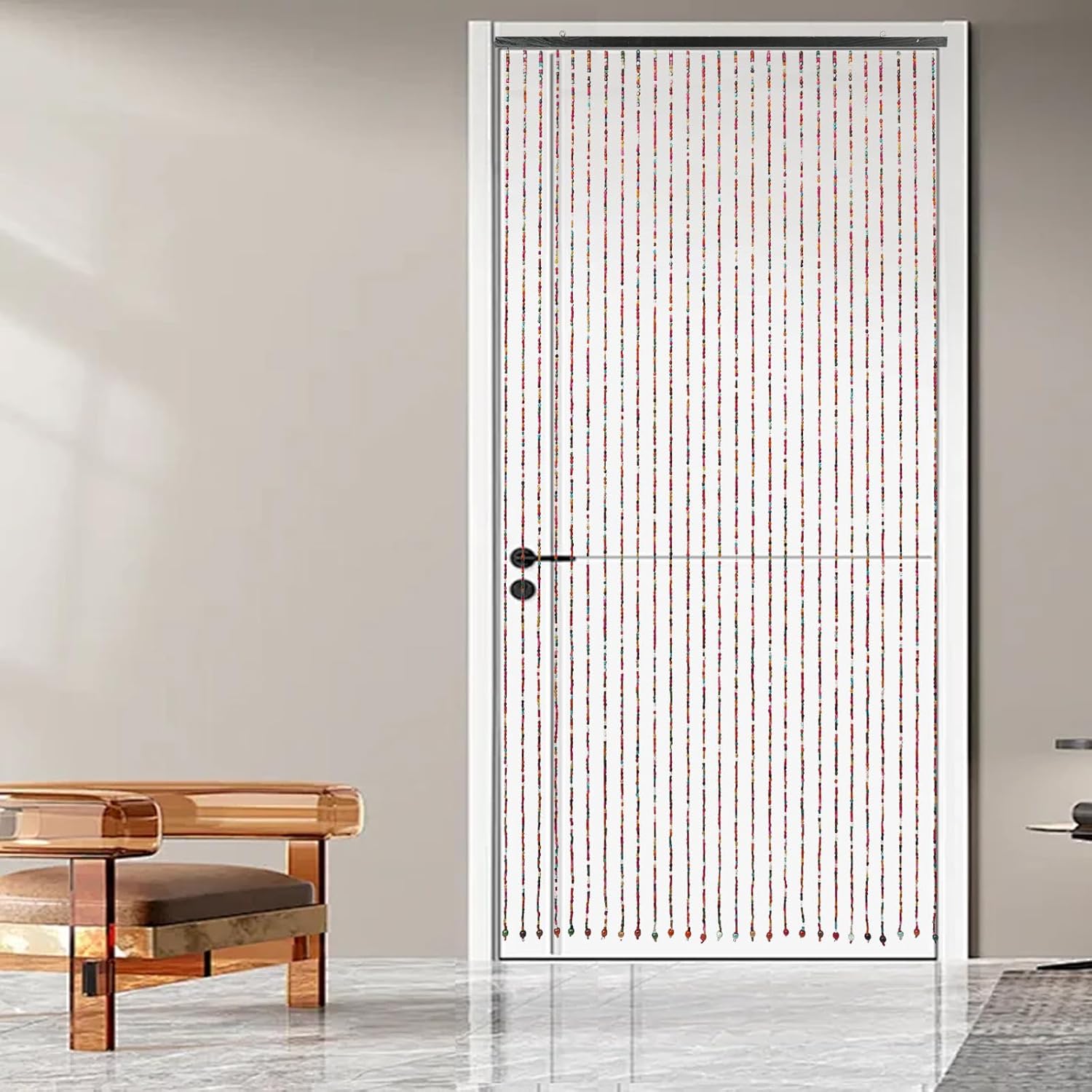 Wood Beaded Curtain for Doorway Room Divider 3543L x 689H