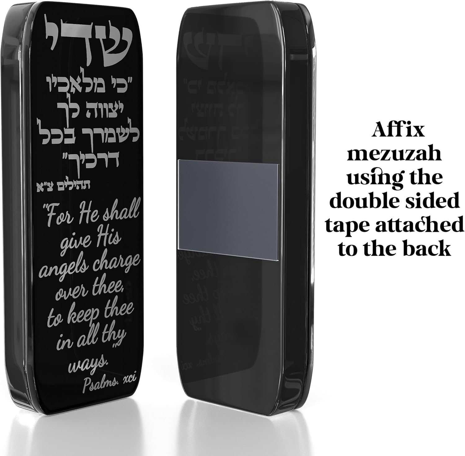 Car Mezuzah with Travelers Prayer and Engraved Blessing