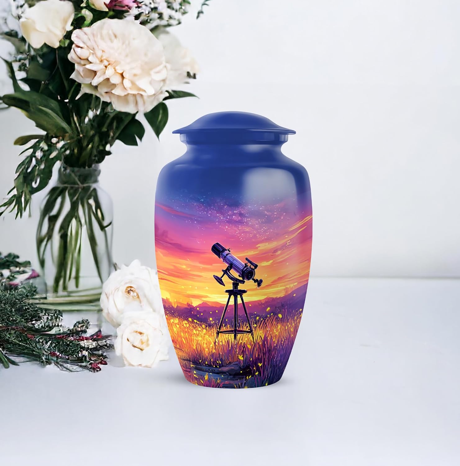 Telescope Cremation Urn for Ashes 6 Inch Medium