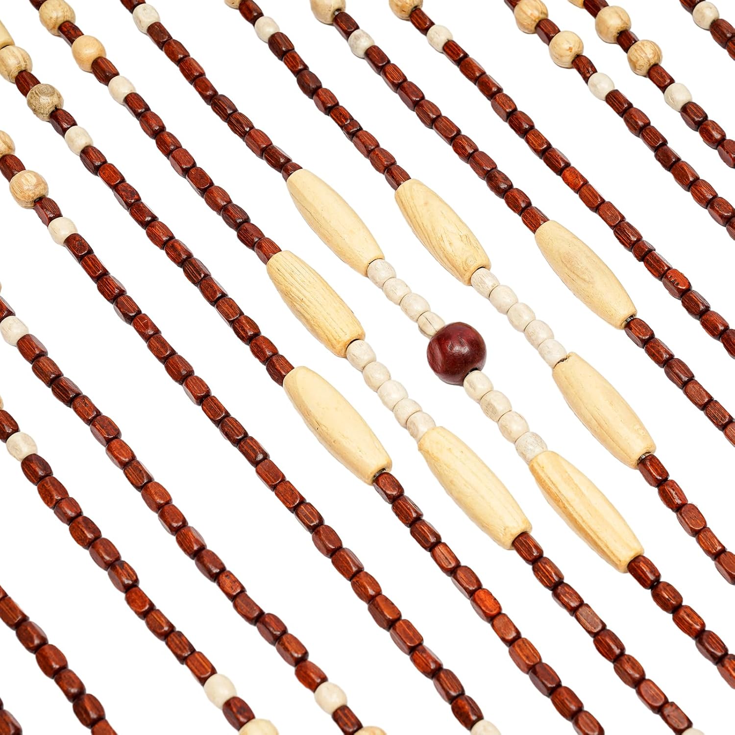 31 Strings Wooden Beaded Curtain for Privacy