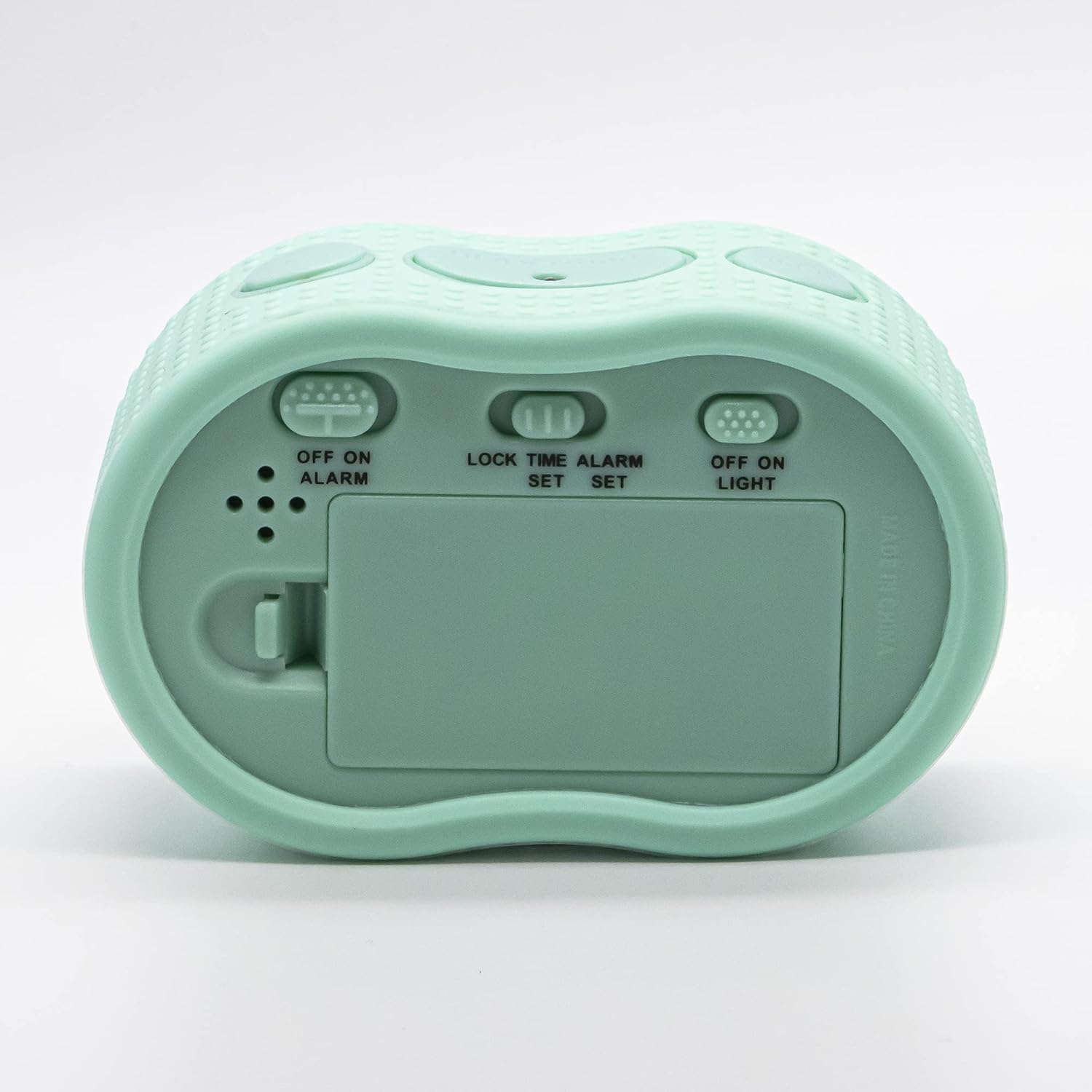 Timelink Smartlight Rubber Alarm Clock with Night Light Mint Green