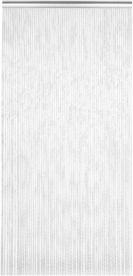 Doorway String Curtain with Silver Aluminum Chain