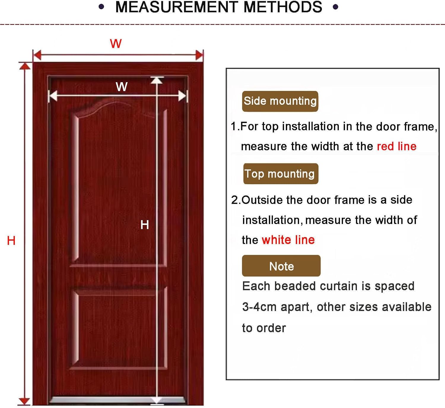 Wood Beaded Curtain with Gourd Shape Beads 65x155cm