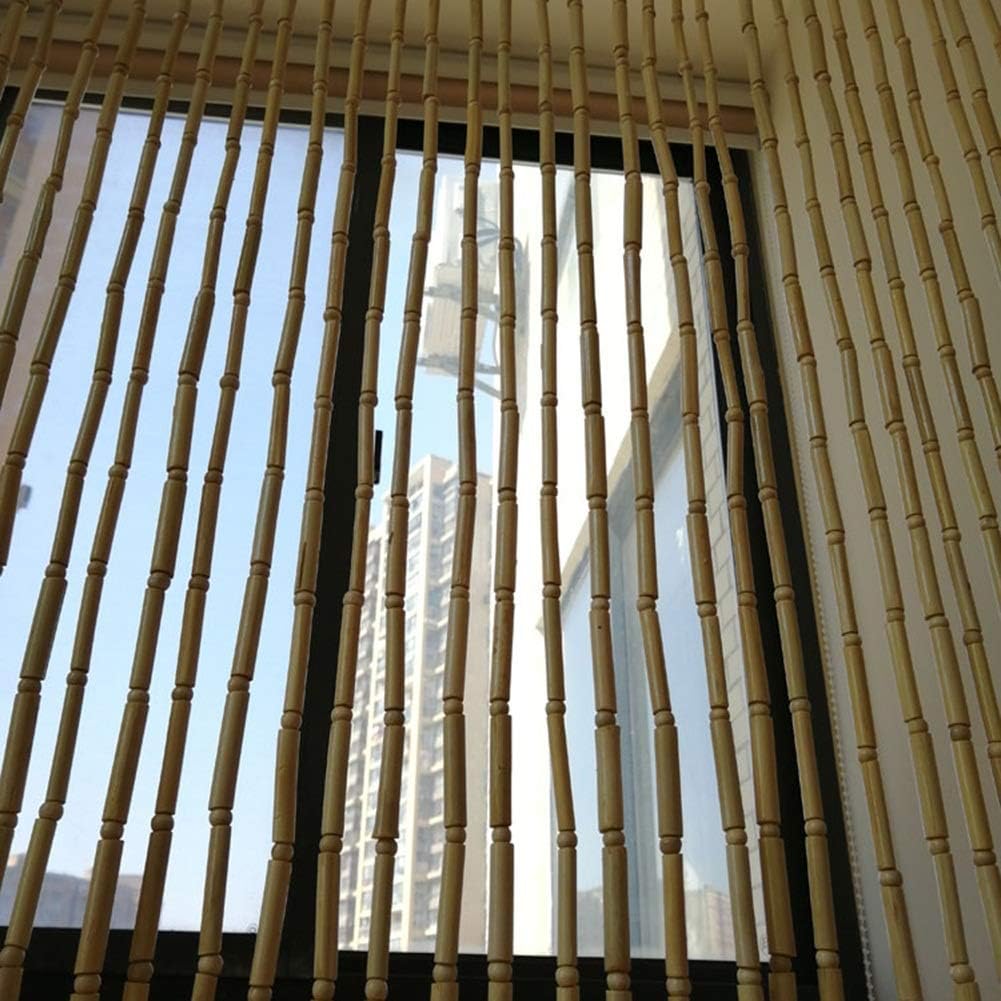 Beaded Curtain Bamboo Door Divider Panel