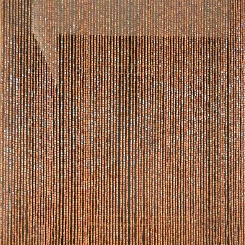 ZHOUXIAO 90 Wood Beaded Curtain with Rods for Doorways