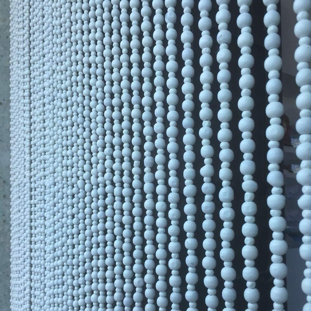 OKUOKA 31 Strands Wood Bead Curtain for Doorways