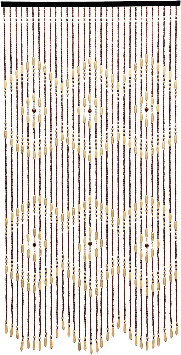31 Strings Wooden Beaded Curtain for Privacy