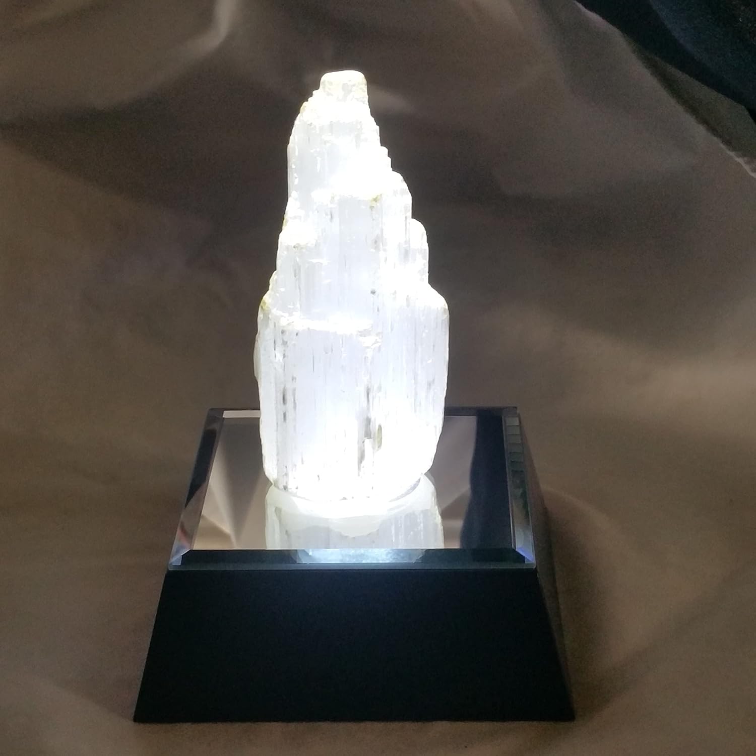 5 LED White Light Stand Base with Mirror Top