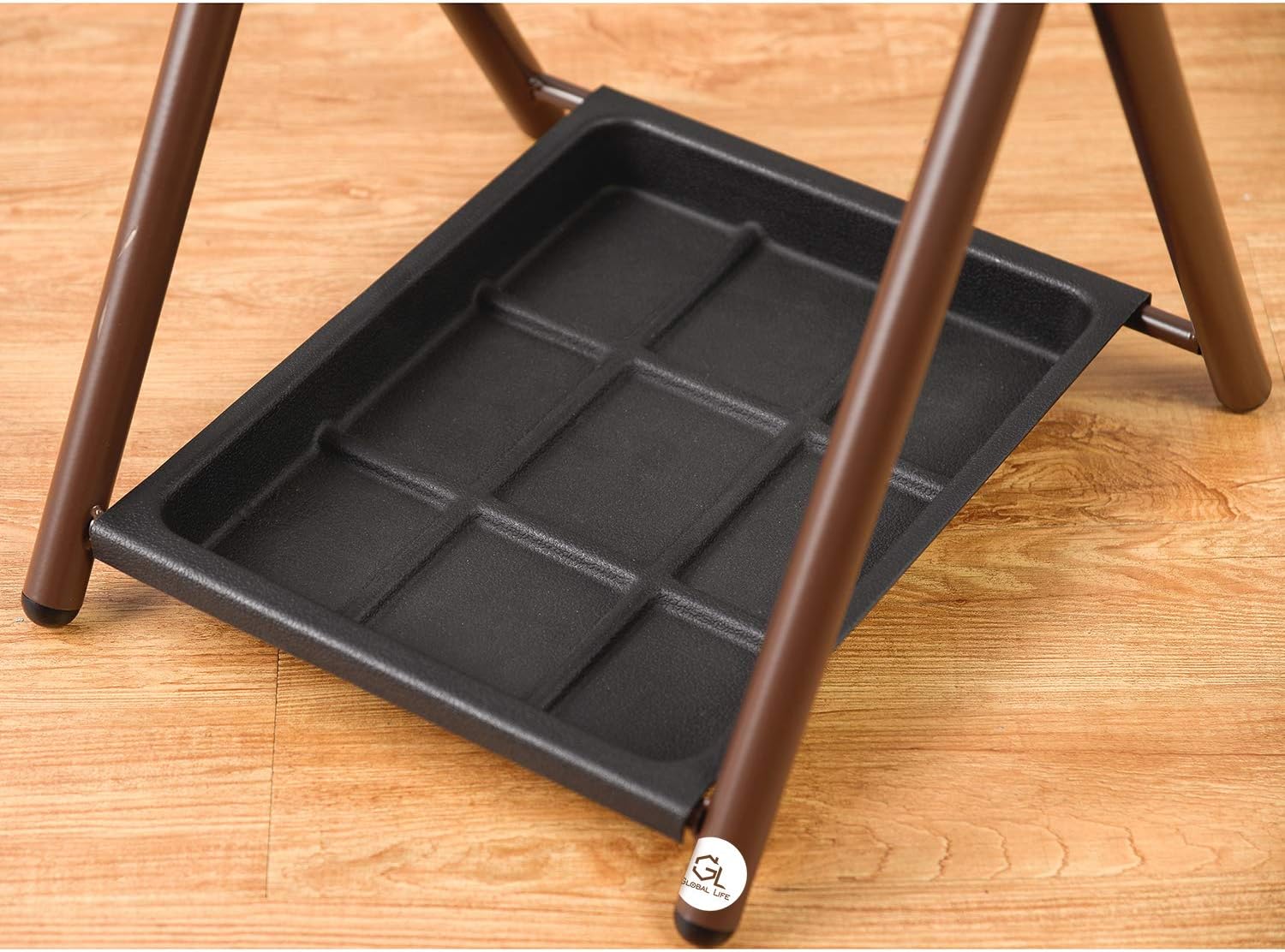 Folding Umbrella Stand with Drip Tray for Home Office Entryway