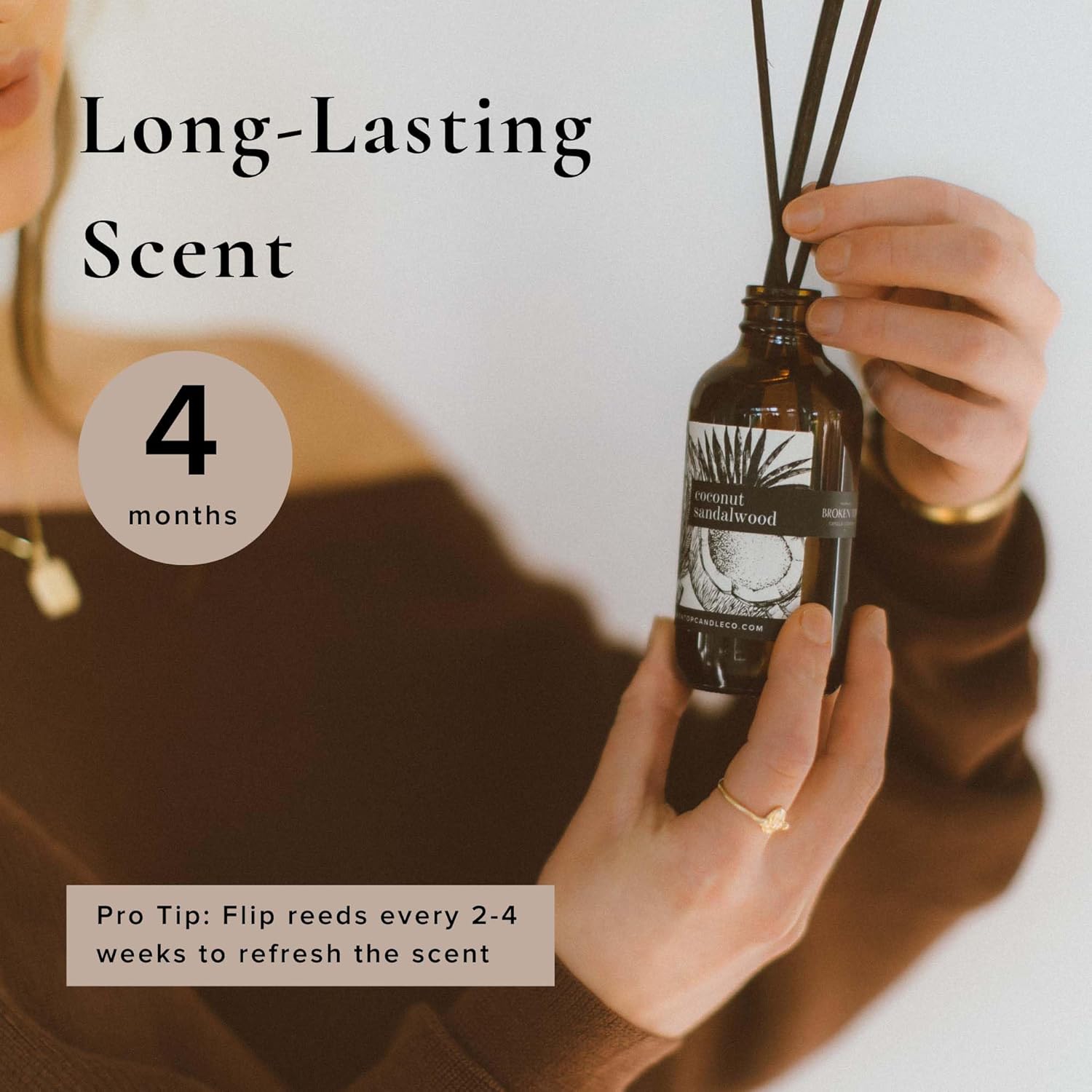 Broken Top Natural Reed Diffuser Set Coconut Sandalwood