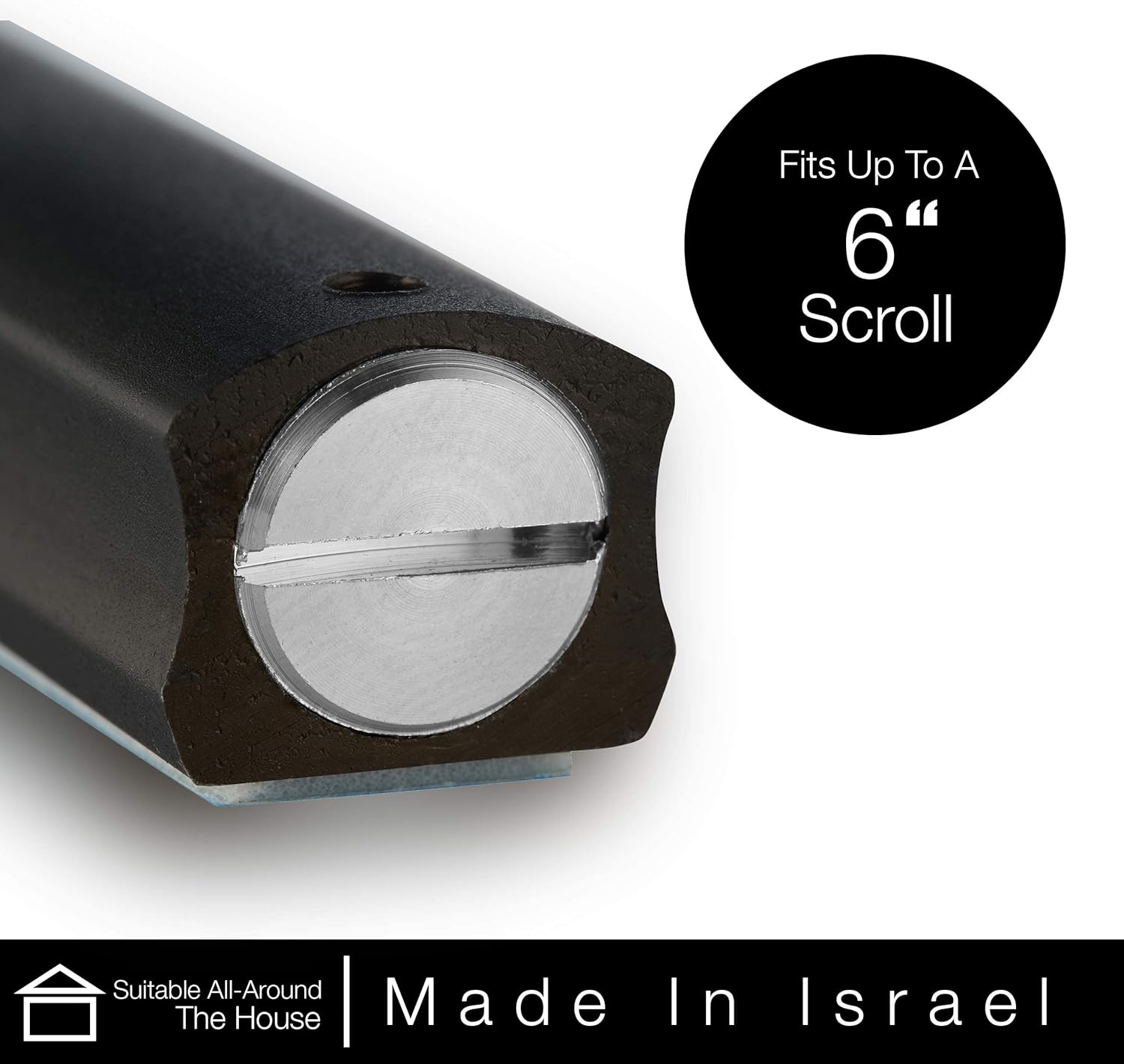 AS Mezuzot Modern Design Mezuzah Case Black 7 Inches