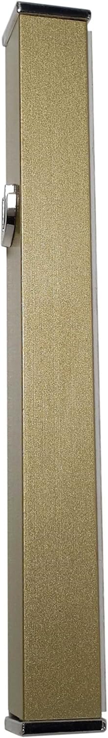 Elegant Modern Door Mezuzah Case Taupe Self Stick