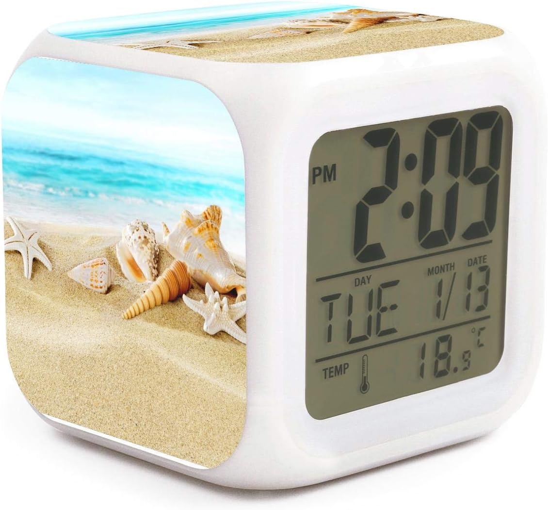 Summer Beach Starfish Alarm Clock for Kids