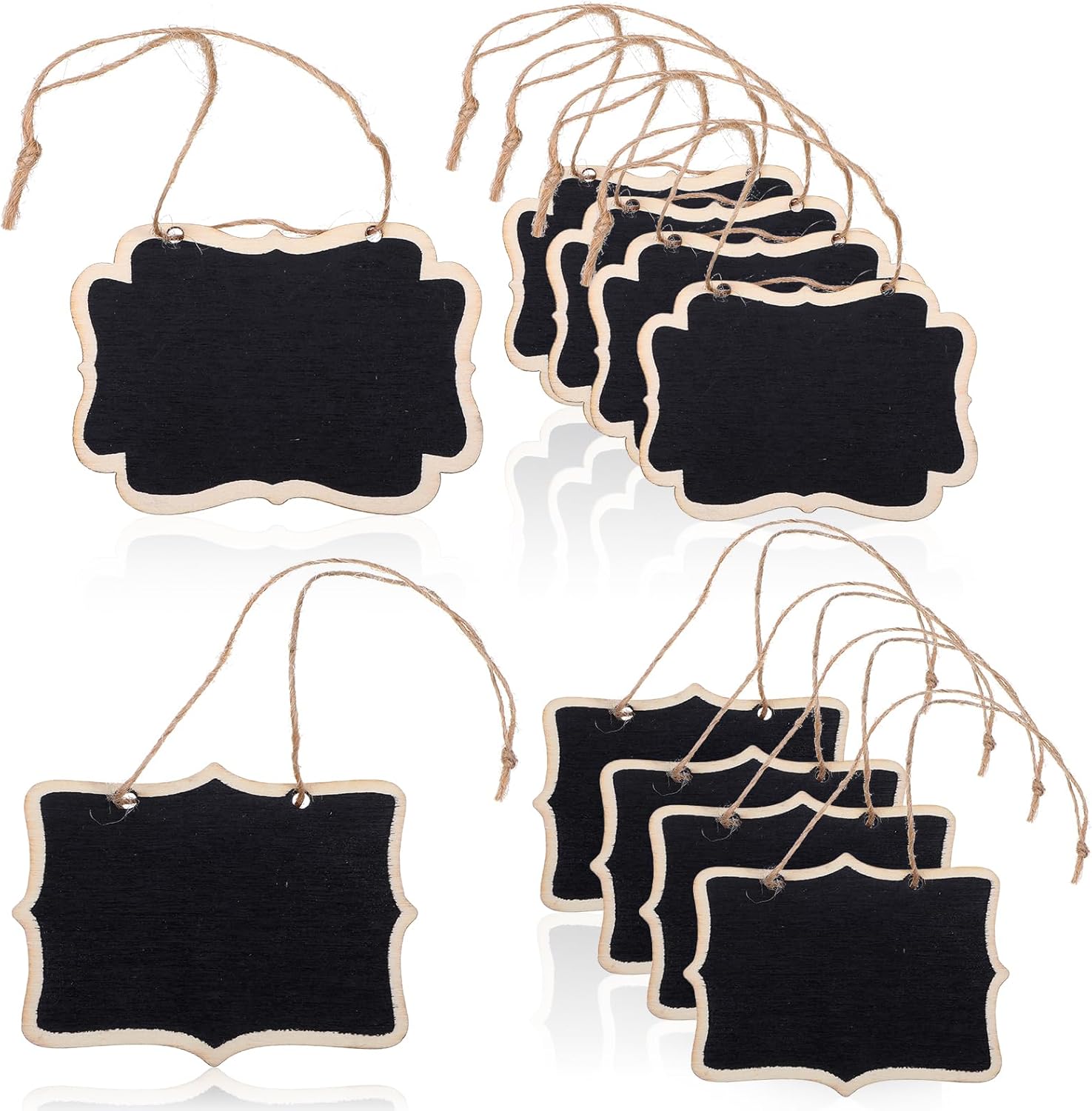 10Pcs Mini Wooden Chalkboard Signs for Wedding Party Decor