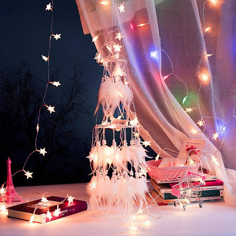 Dremisland Double Circle Dream Catcher with LED Fairy Lights