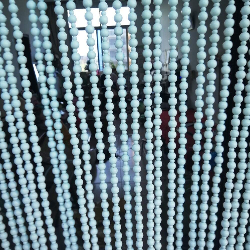 OKUOKA 31 Strands Wood Bead Curtain for Doorways