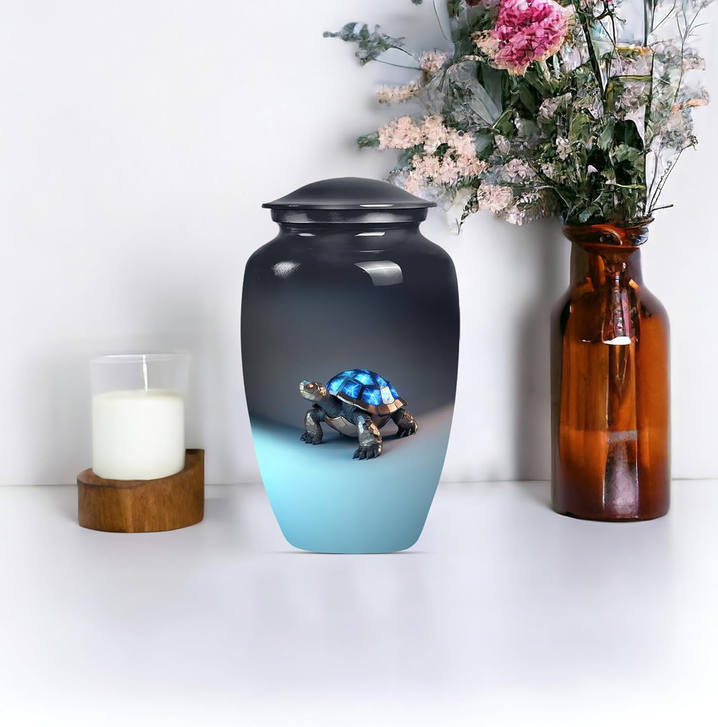 Turtle Urn for Ashes 10 Inch Decorative Cremation Urn