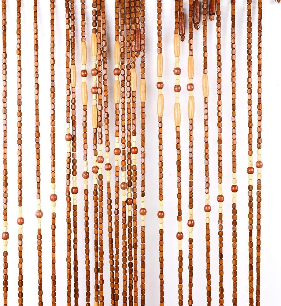 DYRABREST Bamboo Beaded Curtain for Doorway Entrance