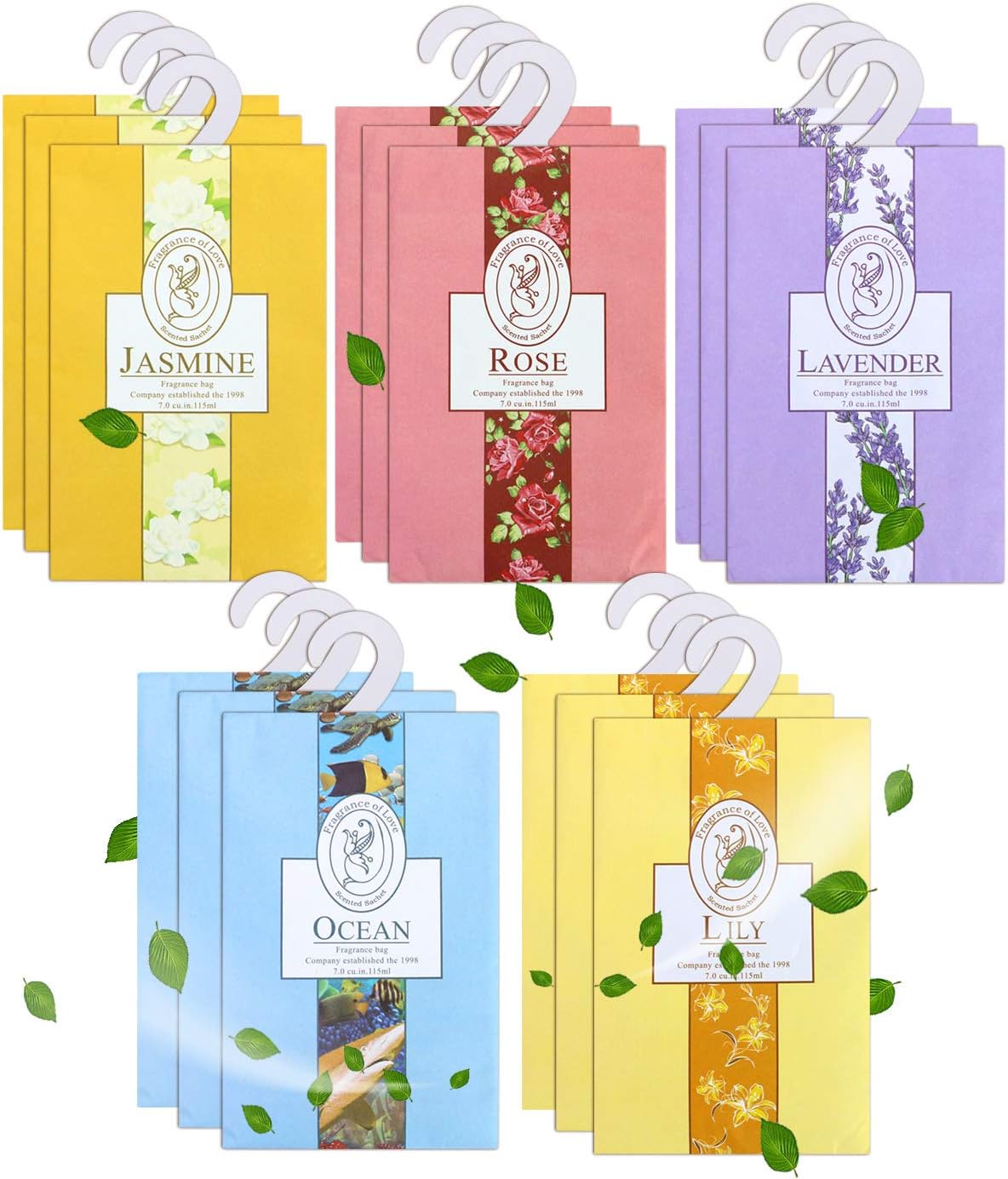 15 Pack Closet Air Freshener with Hanger
