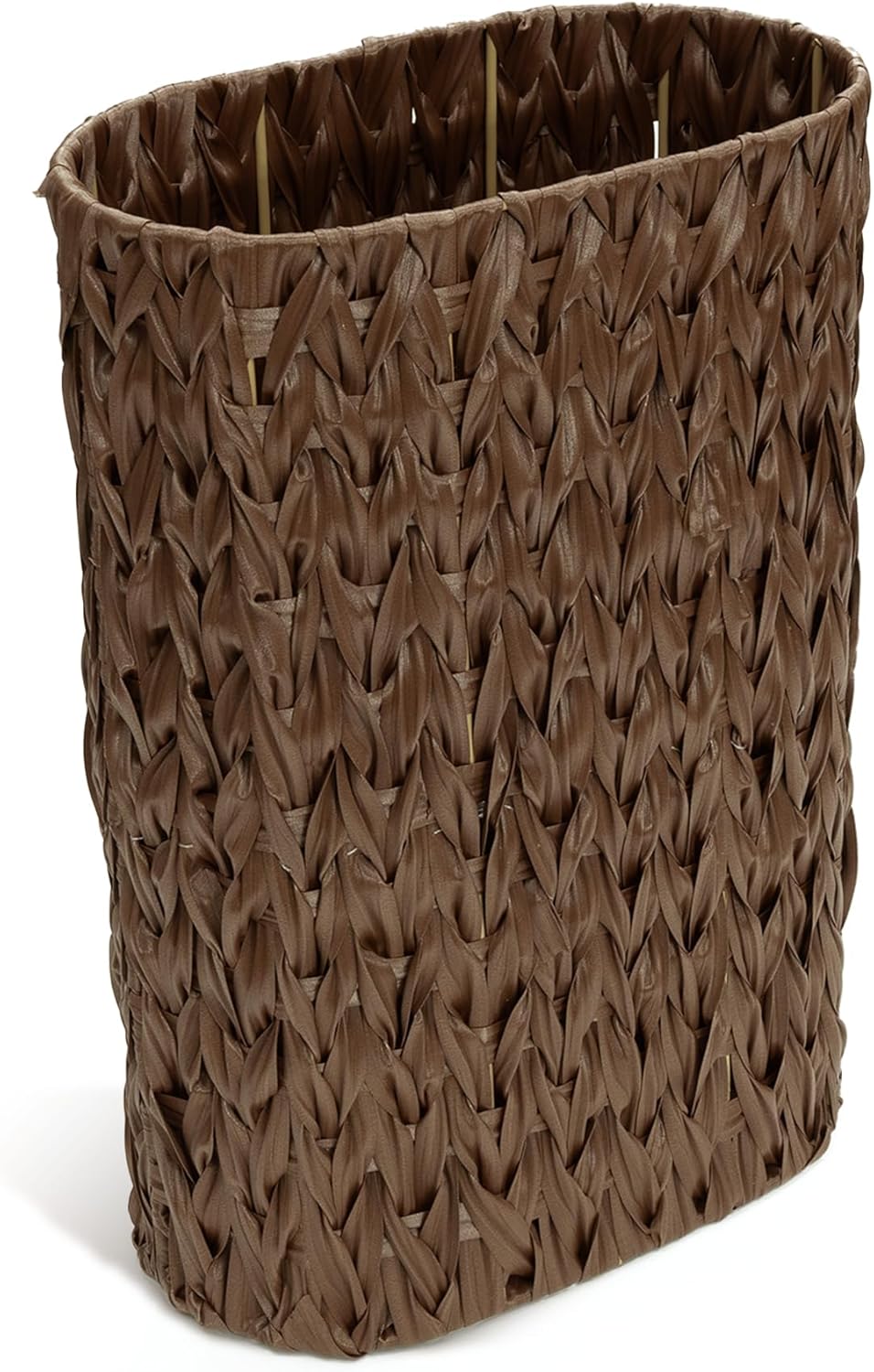 HAMOTOPI Tall Narrow Umbrella Stand with Wicker Basket