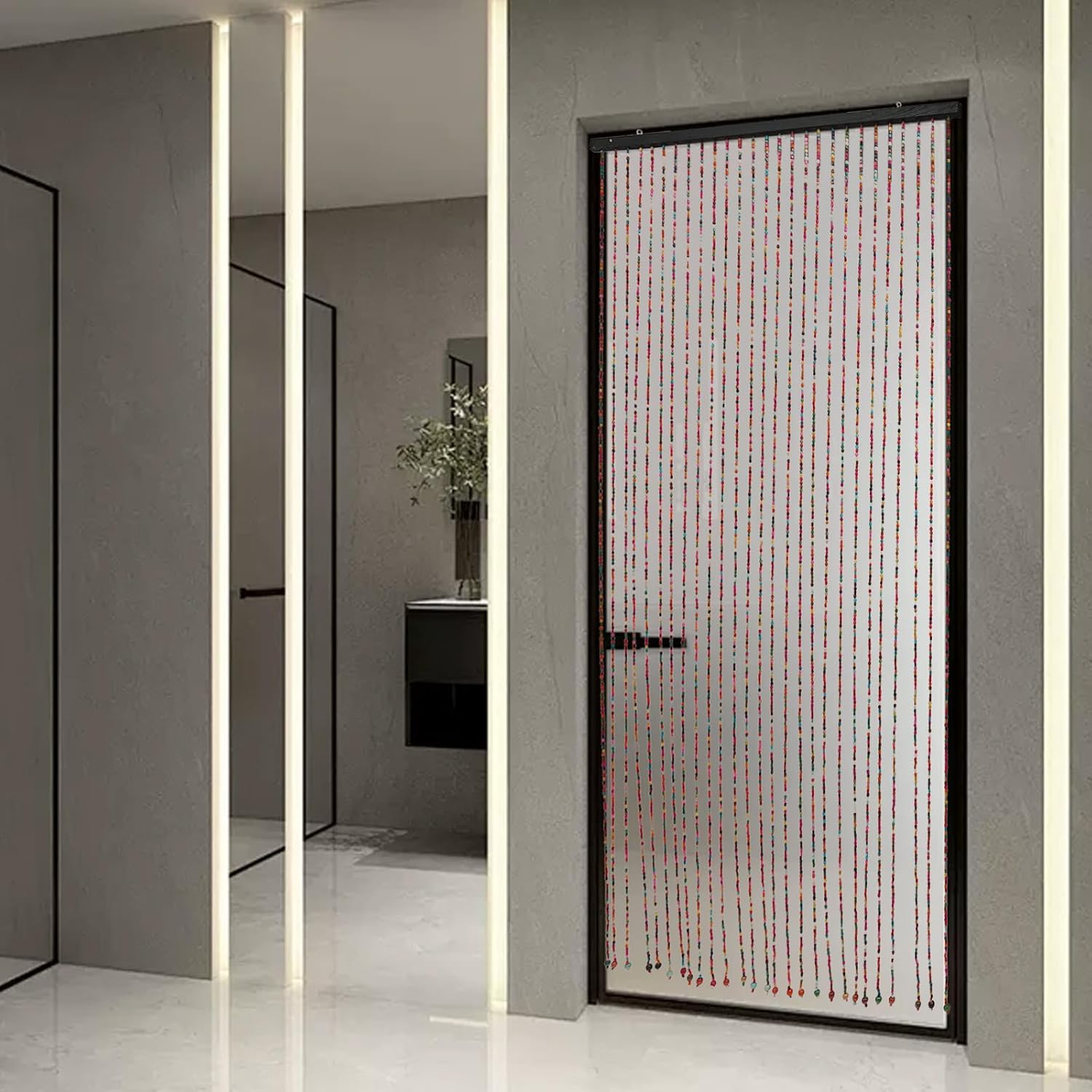 Wood Beaded Curtain for Doorway Room Divider 3543L x 689H