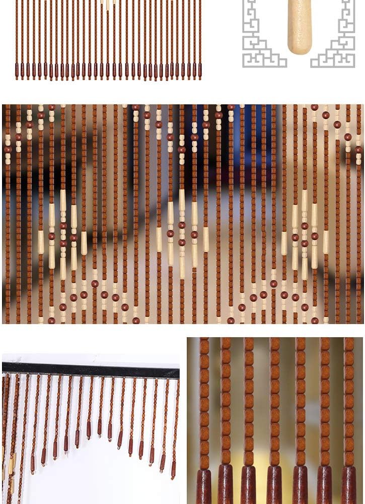 Wooden Bead Curtain for Doorway and Decor