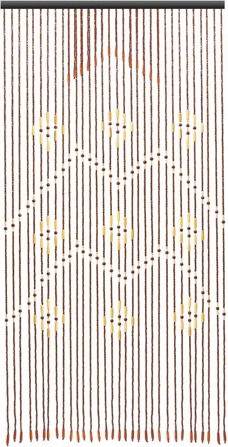 Handmade Wooden Bead Curtain for Doorway