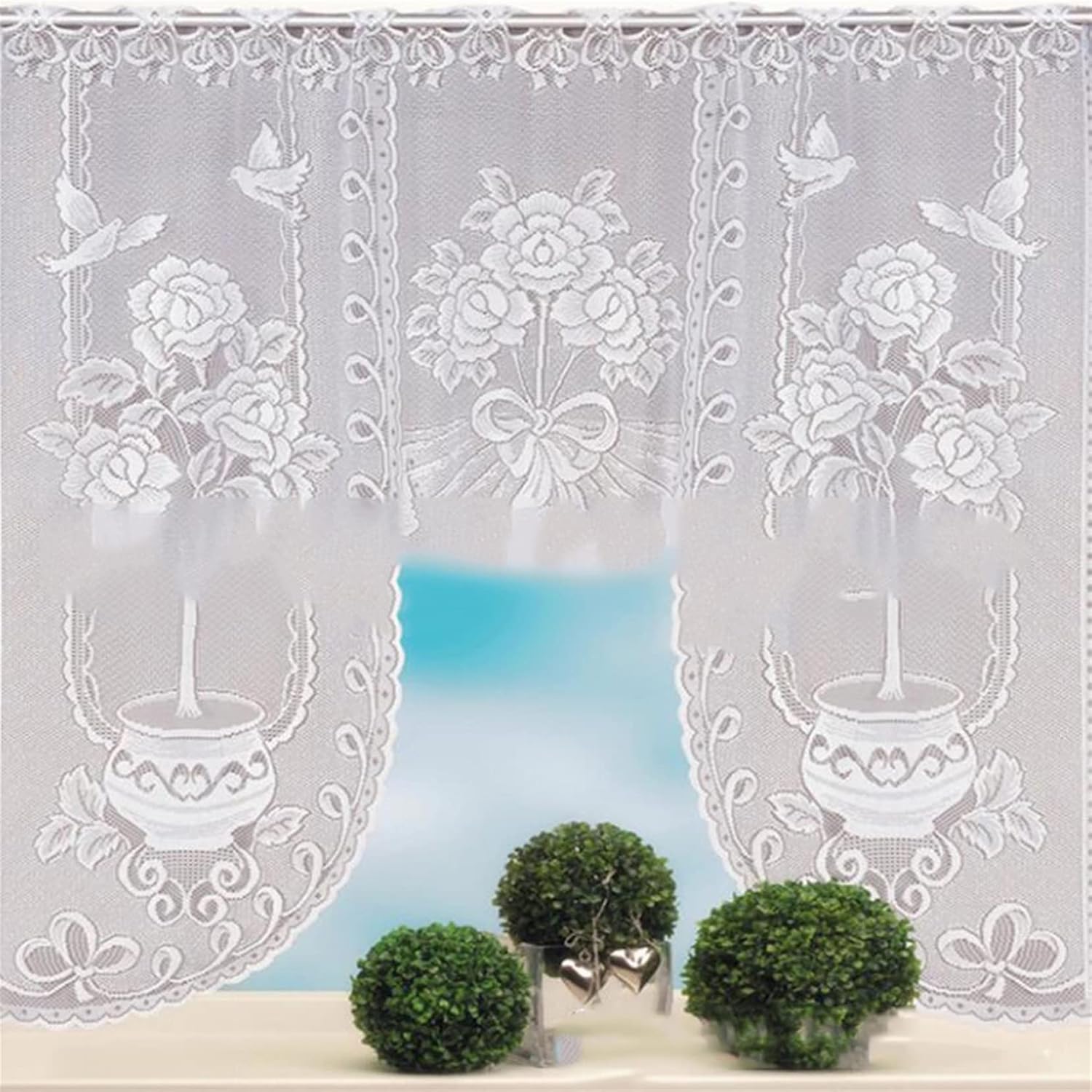 Lace Door String Curtain - Room Divider Panel Decor
