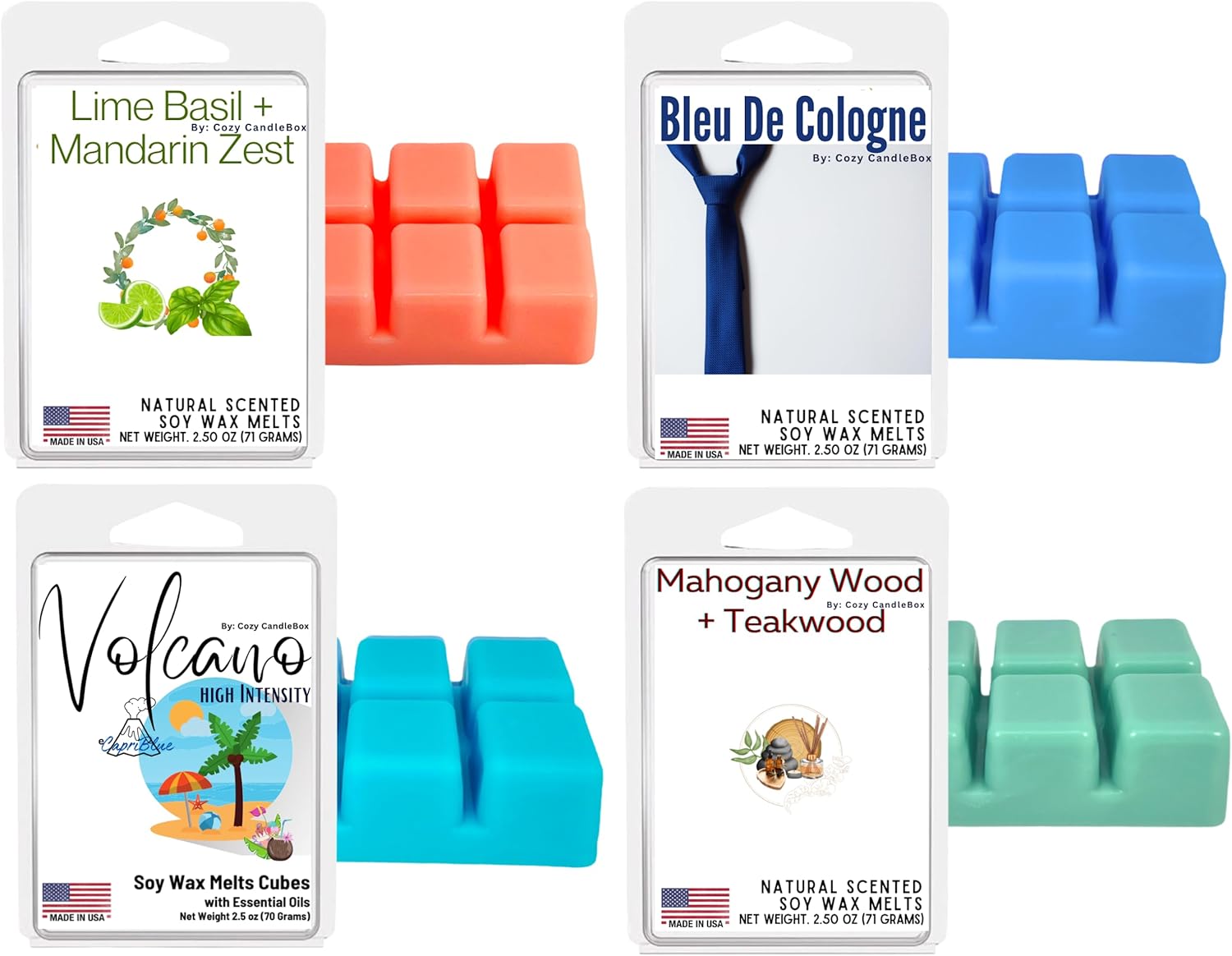 Cozy Candlebox Soy Wax Melts - Natural Fragrance
