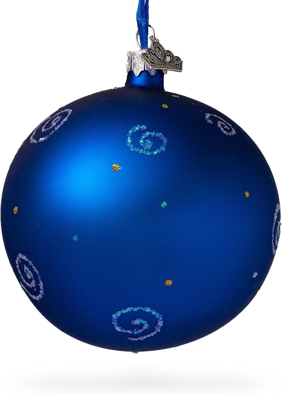 BestPysanky 4 Inch Blown Glass Menorah Ornament