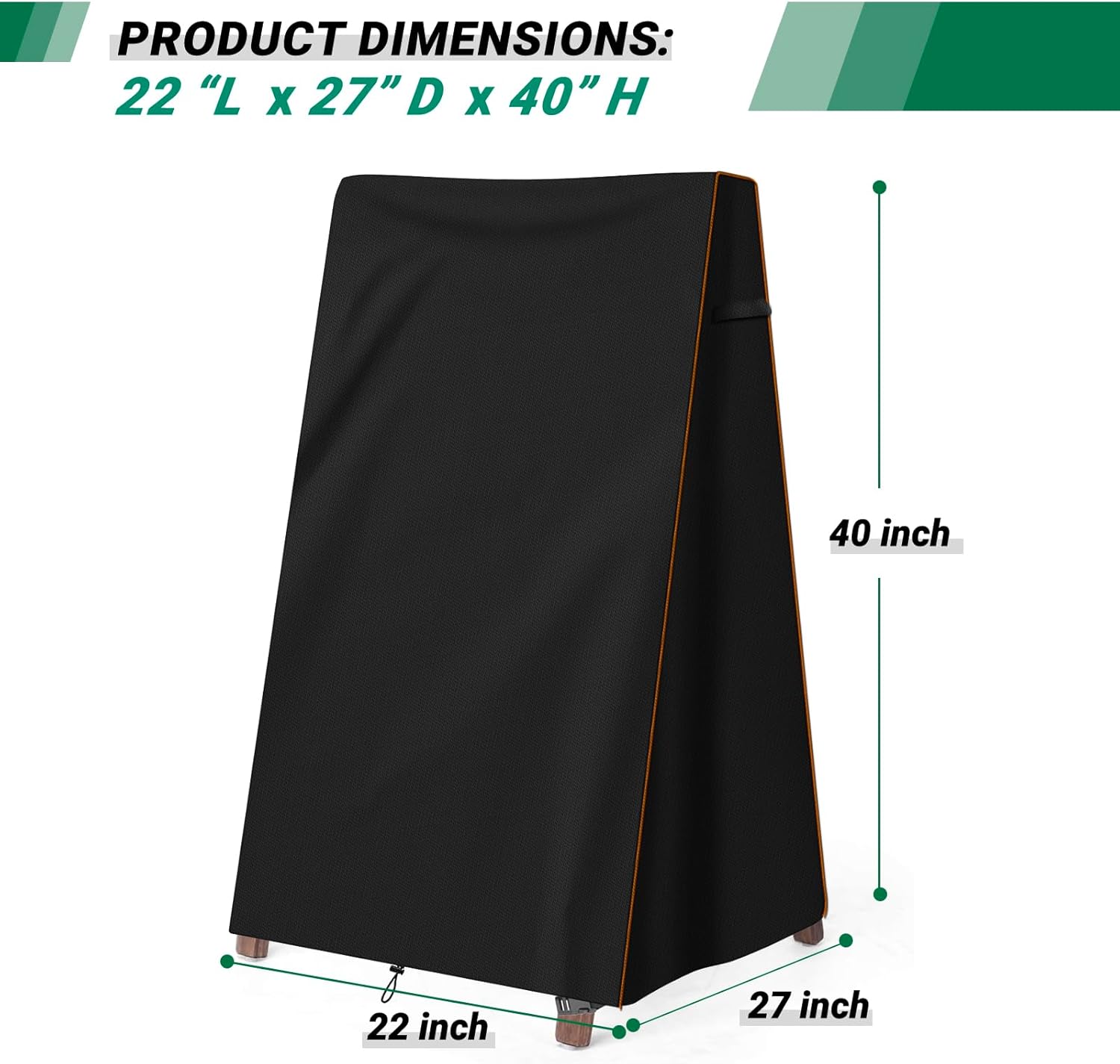 CATOTEL A-Frame Chalkboard Cover with Zipper Storage