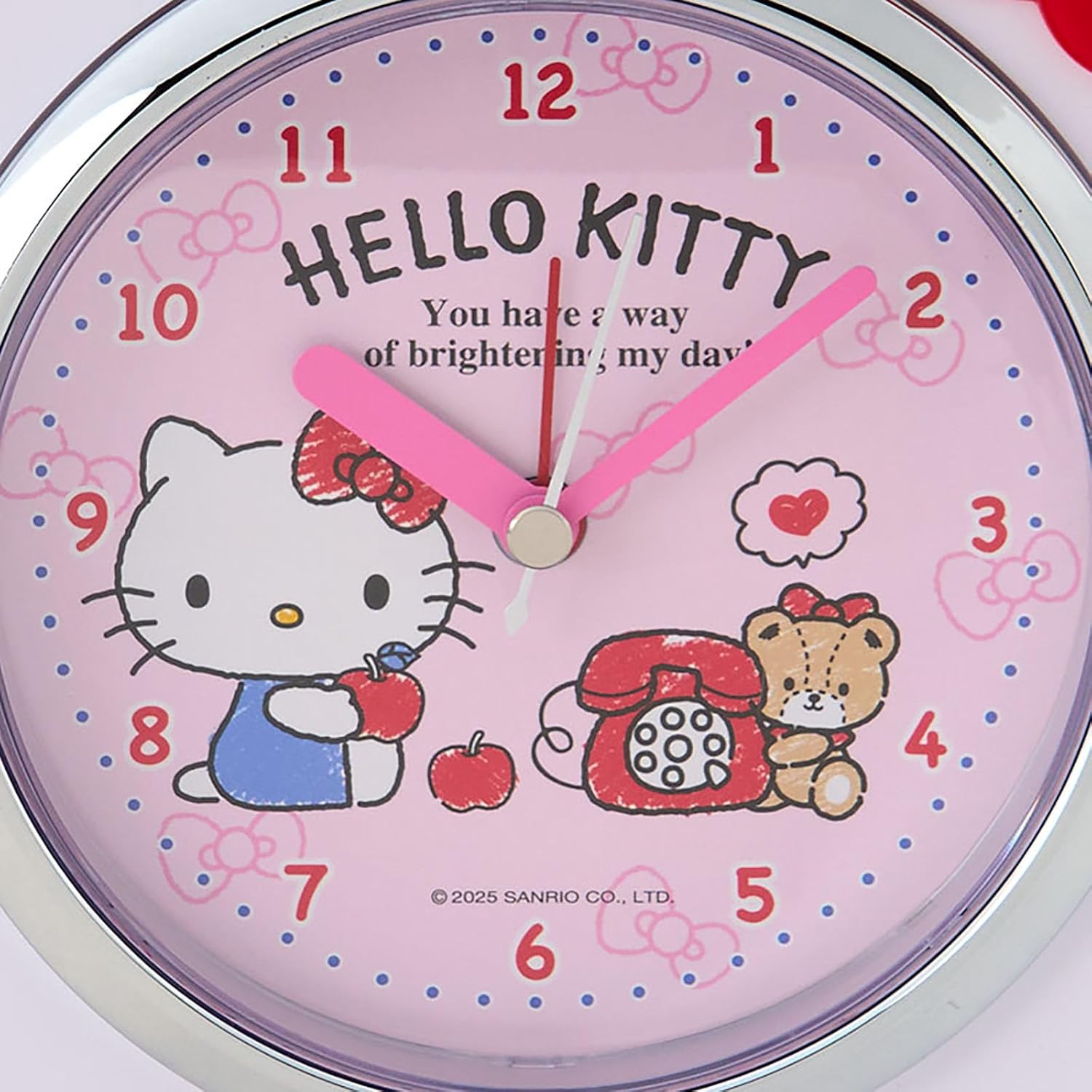 Sanrio Hello Kitty Alarm Clock with Light and 5 Voice Options