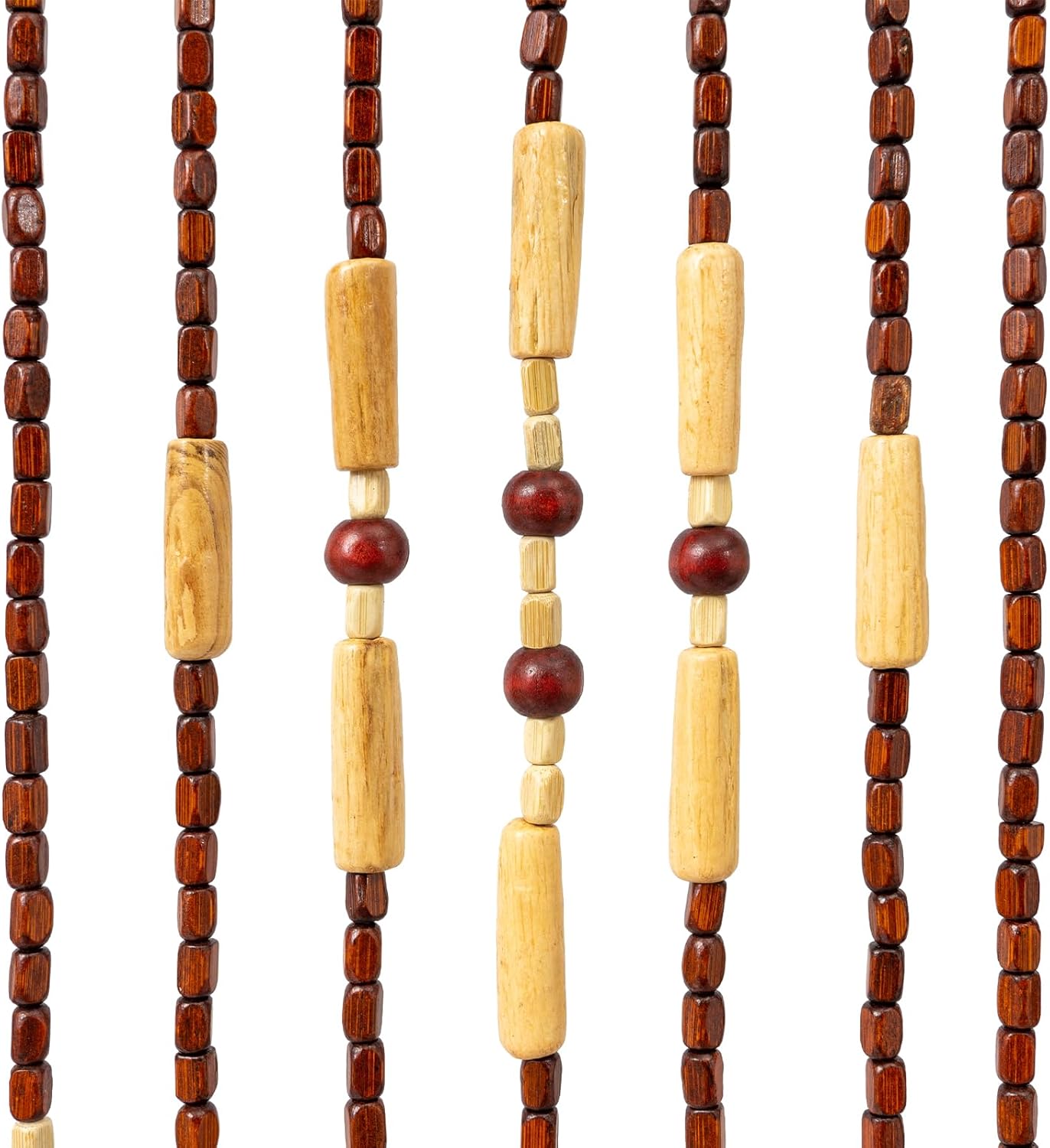 Mignonnememe Bamboo Beaded Curtains for Doorways