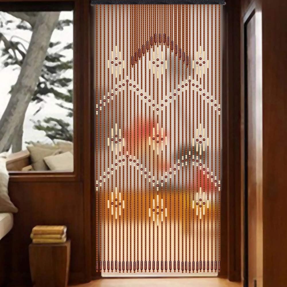 Wooden Bead Curtain for Doorway and Decor
