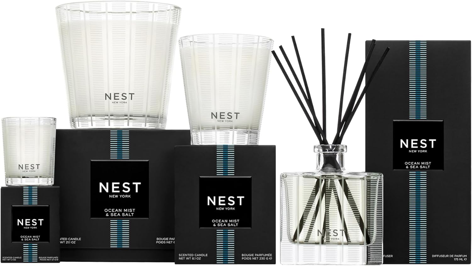 NEST New York Reed Diffuser Ocean Mist Sea Salt 59 Fl Oz