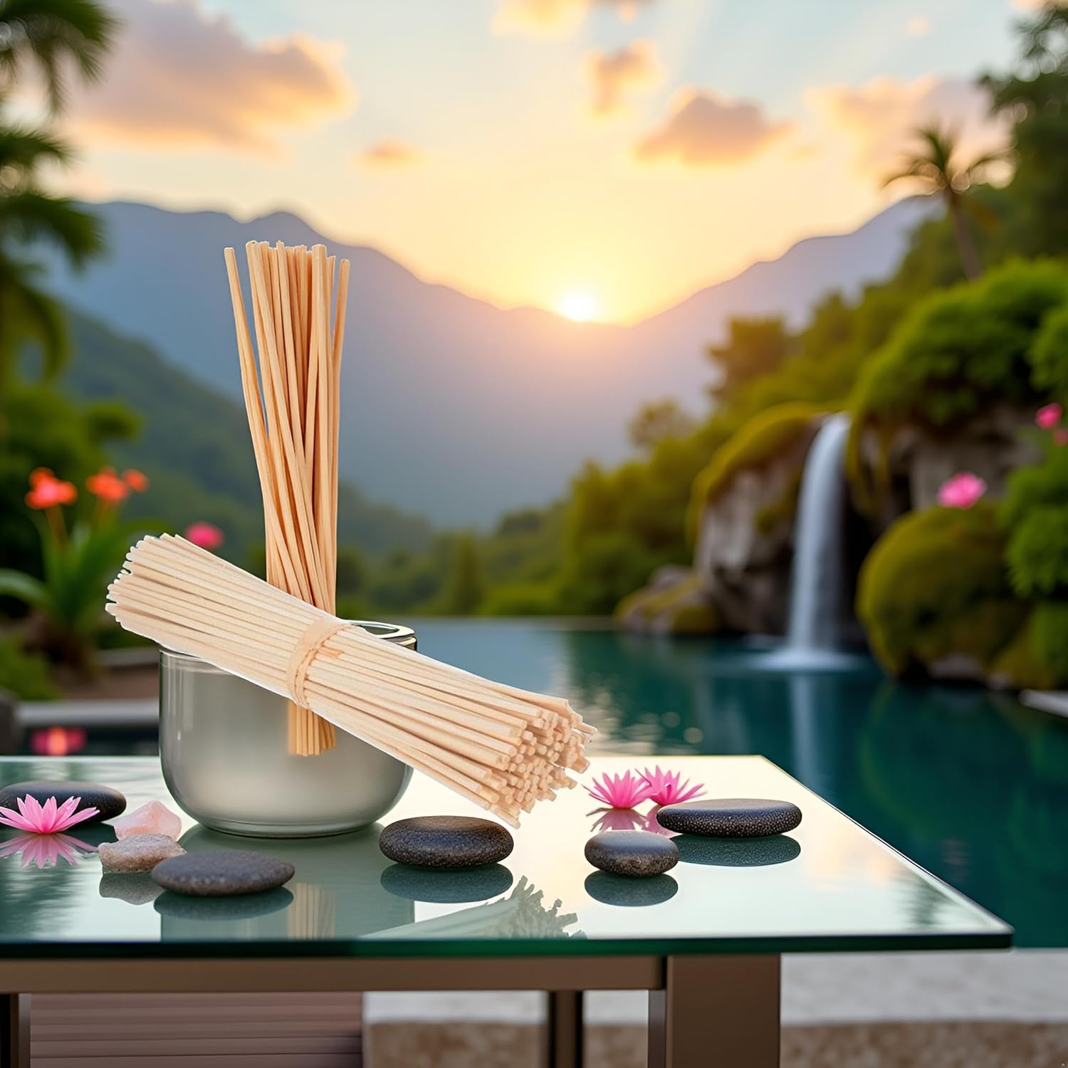 30 Pcs Wood Rattan Reed Sticks for Diffusers and Aromatherapy