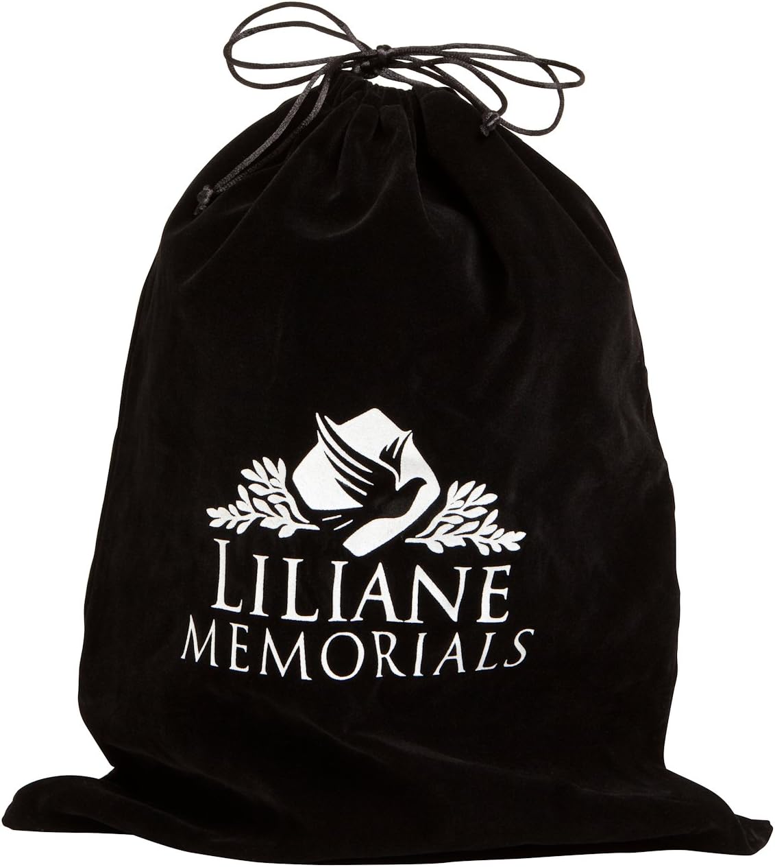 White and Gold Flower Funeral Urn by Liliane Memorials