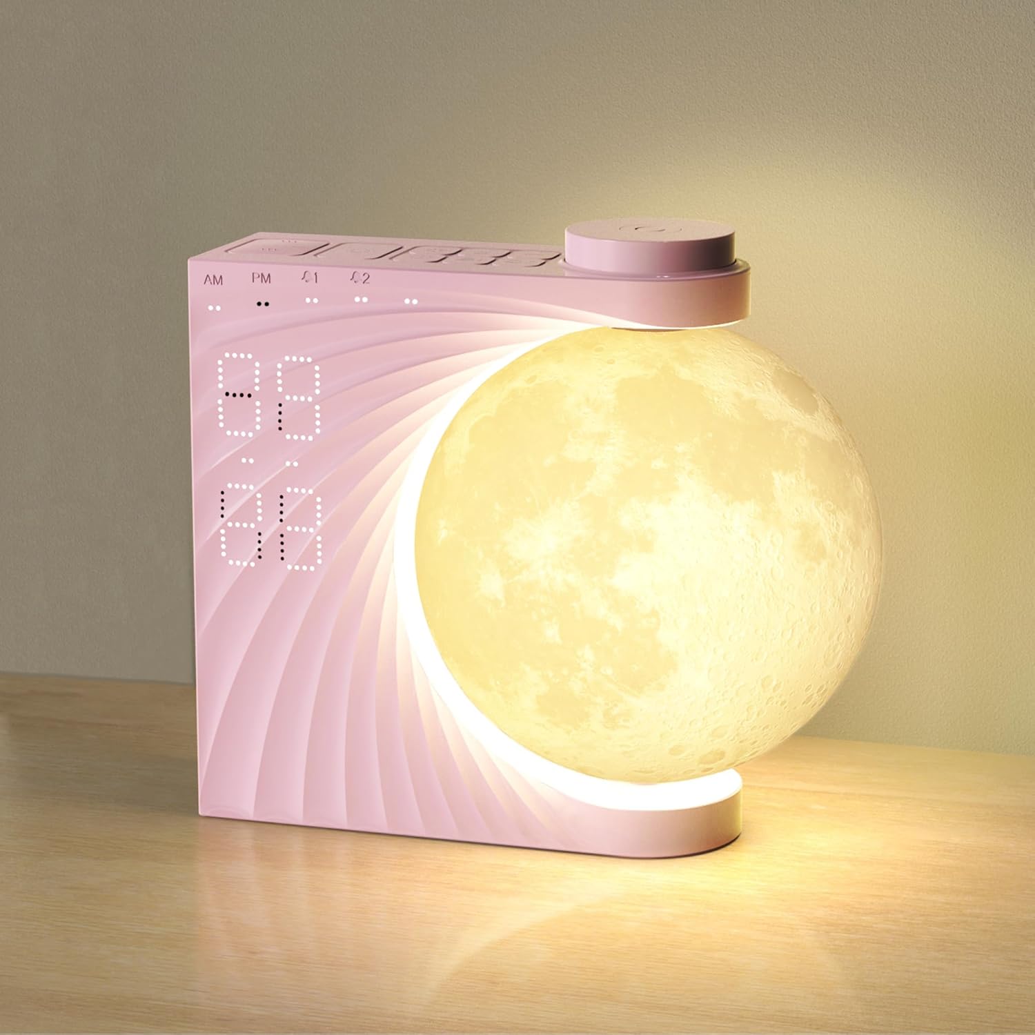 Sunrise Alarm Clock with Moon Lamp and 10 Fairy Sounds