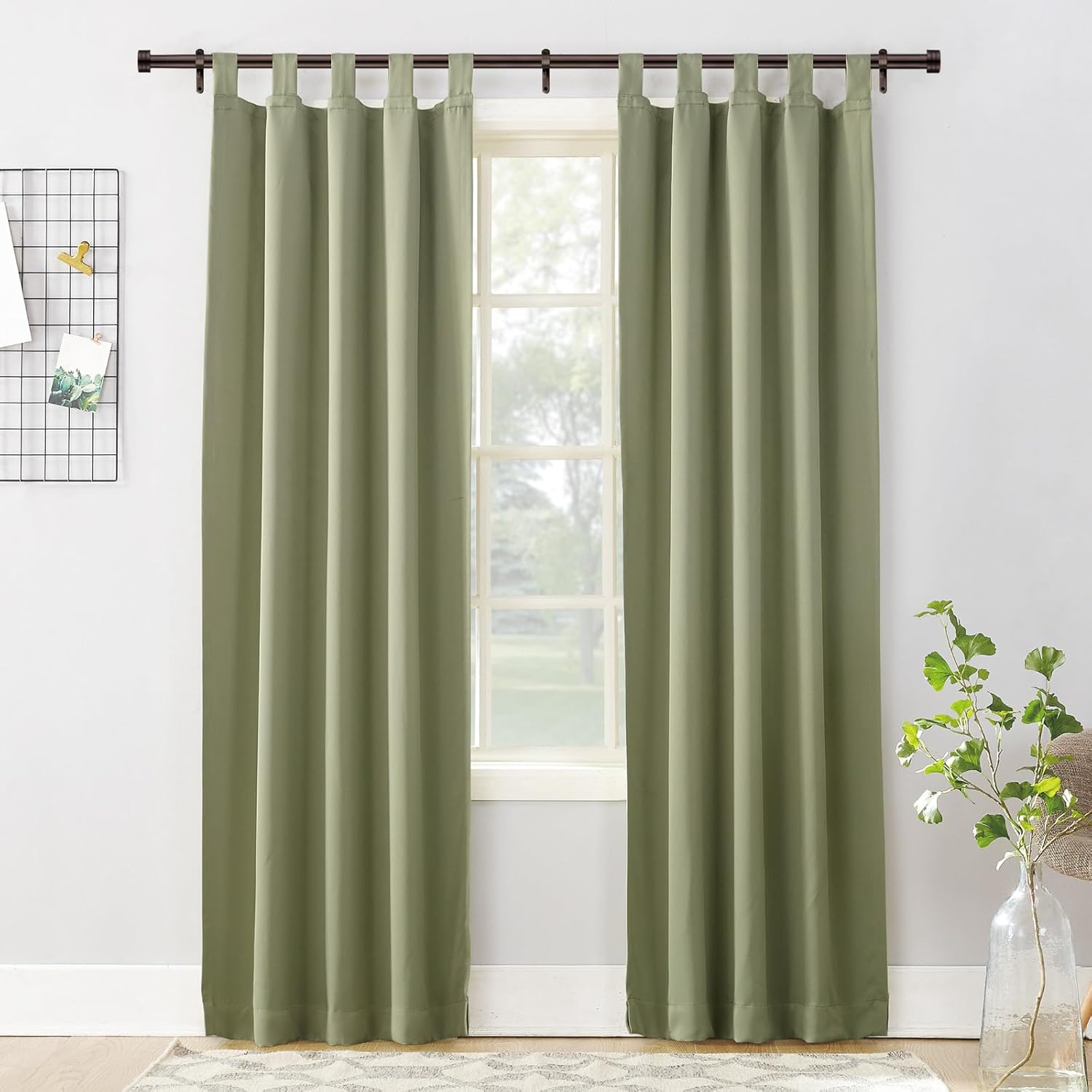 Adjustable Curtain Rods 18 to 45 Inches 1 Inch Diameter Metal