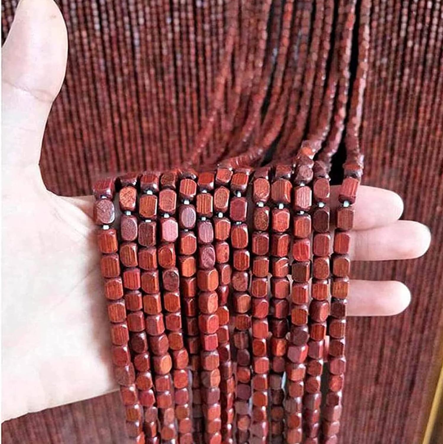 Bamboo Beaded Curtain for Doorways and Decor