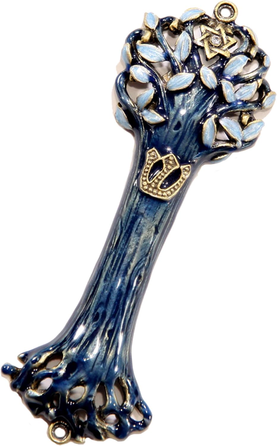 Bless This House Mezuzah Case with Tree of Life Design