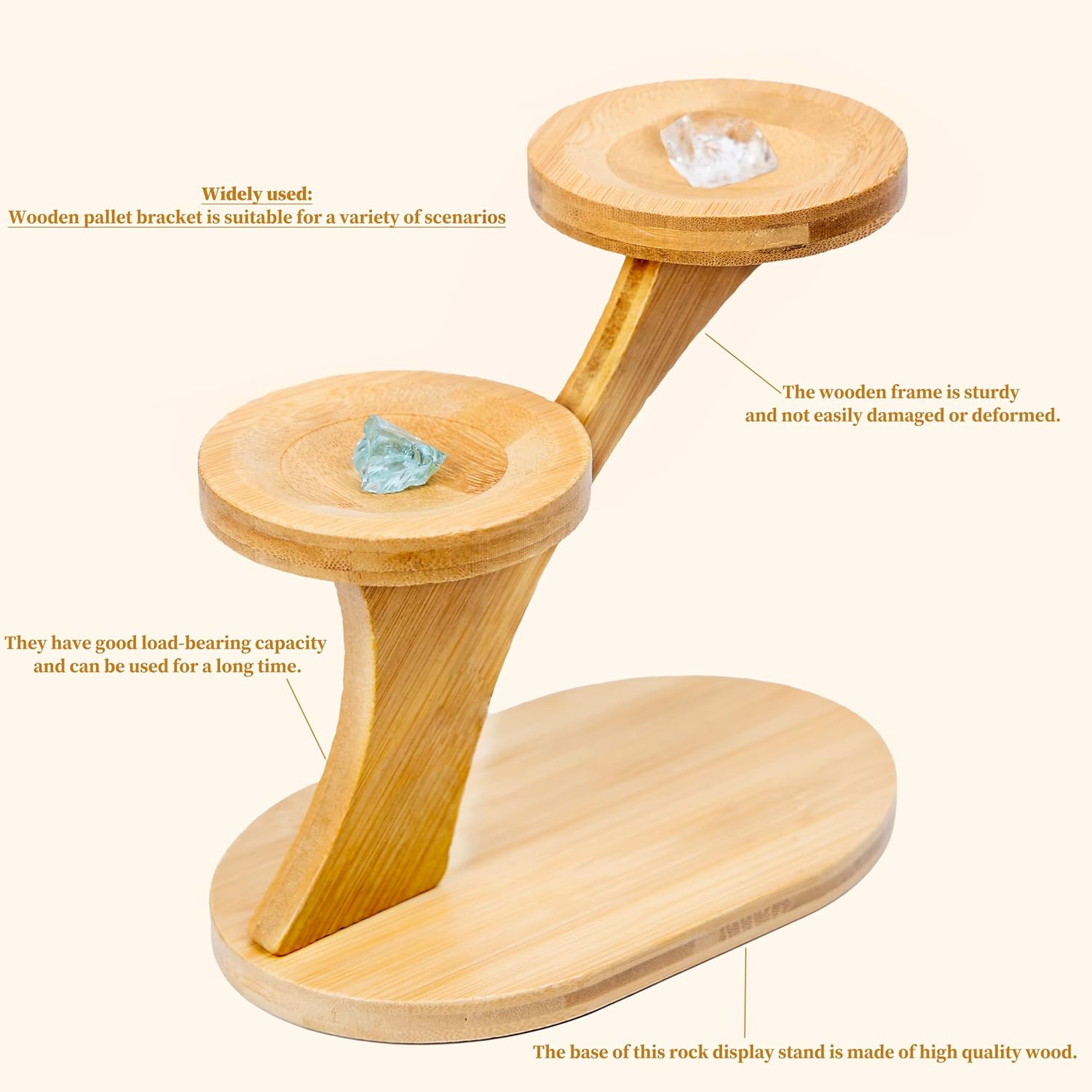 67ft High Rock Display Stand for Crystals and Stones
