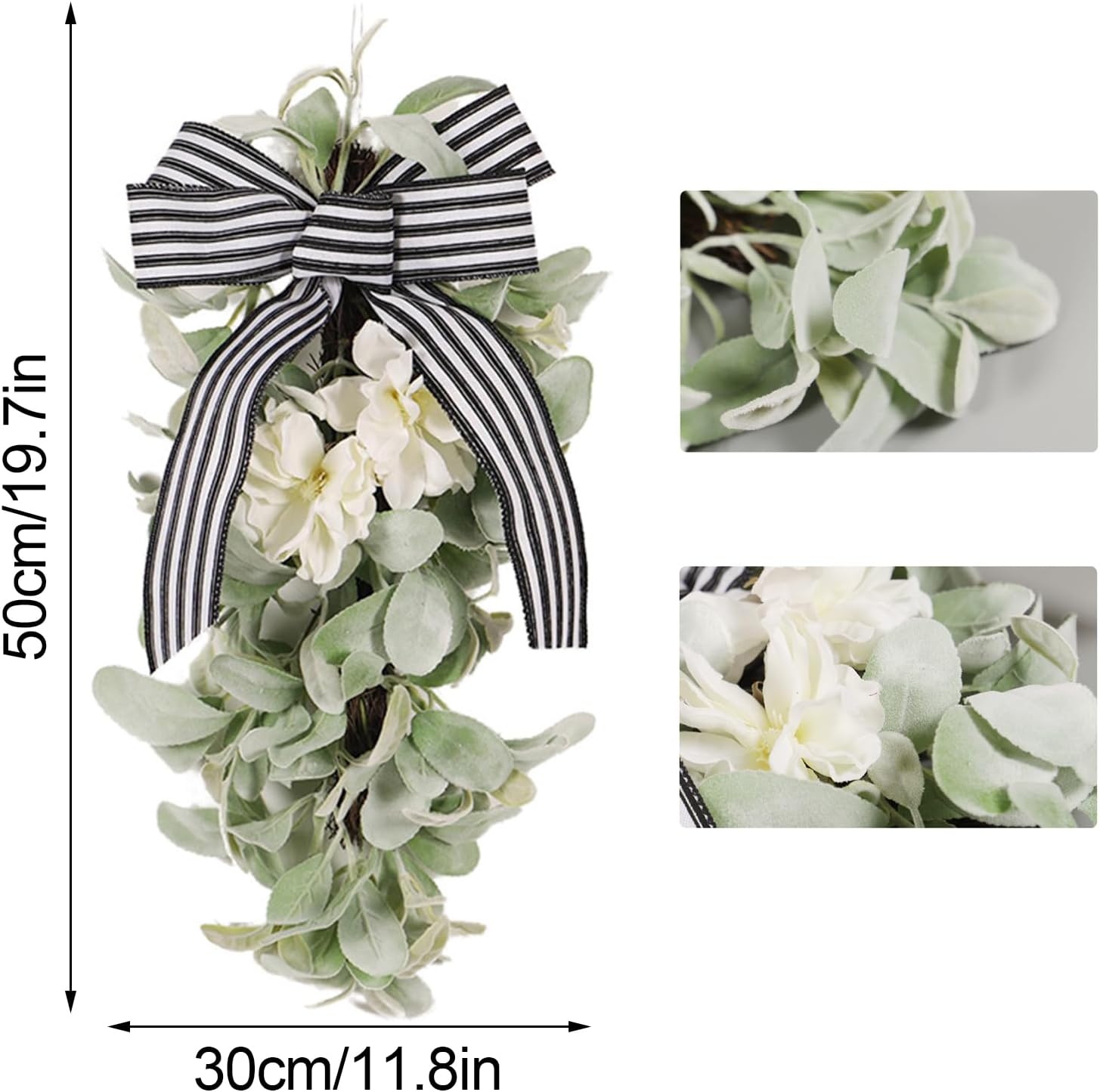 Spring Teardrop Swag 20 Inch Artificial Decor