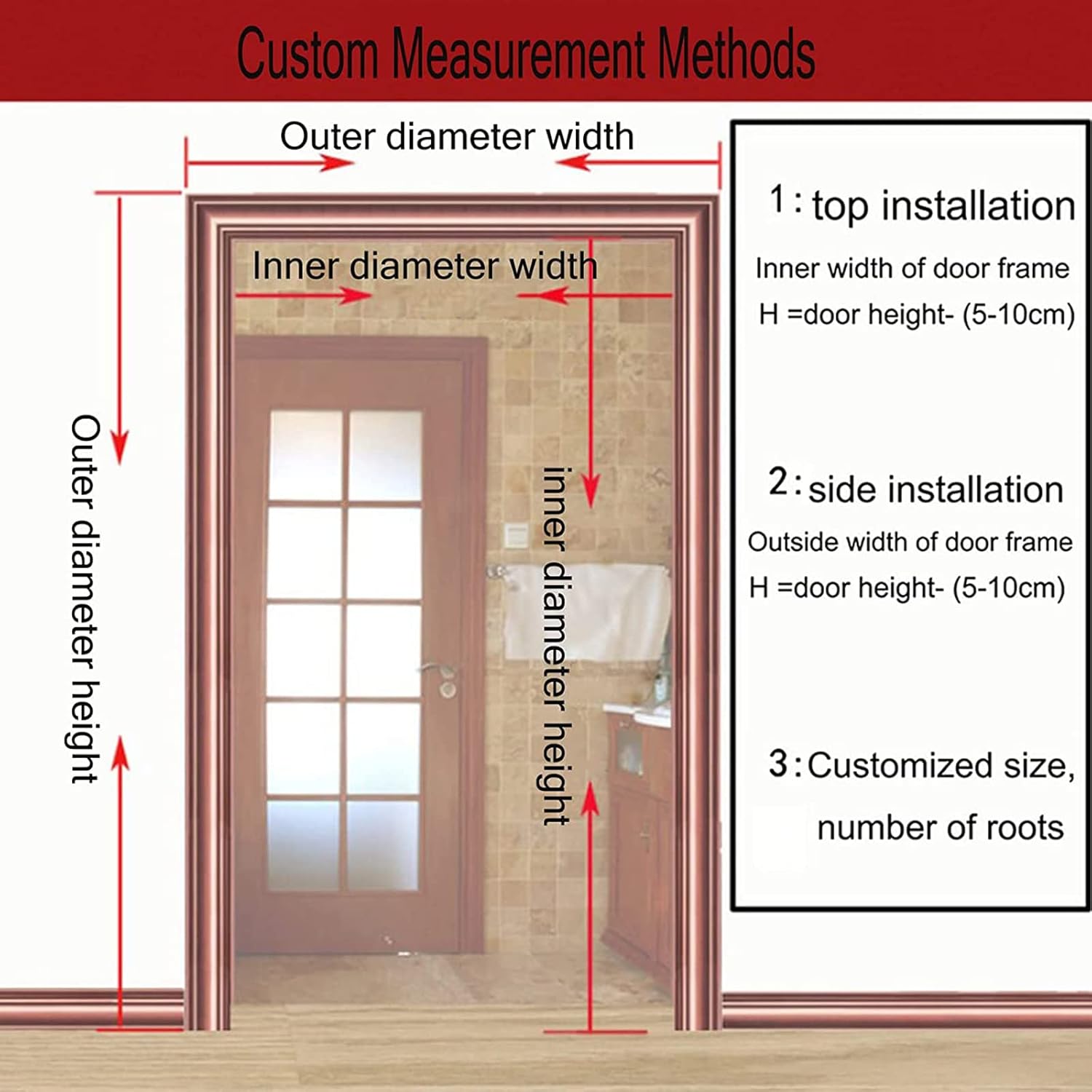 Bamboo Beaded Door Curtain for Privacy and Style