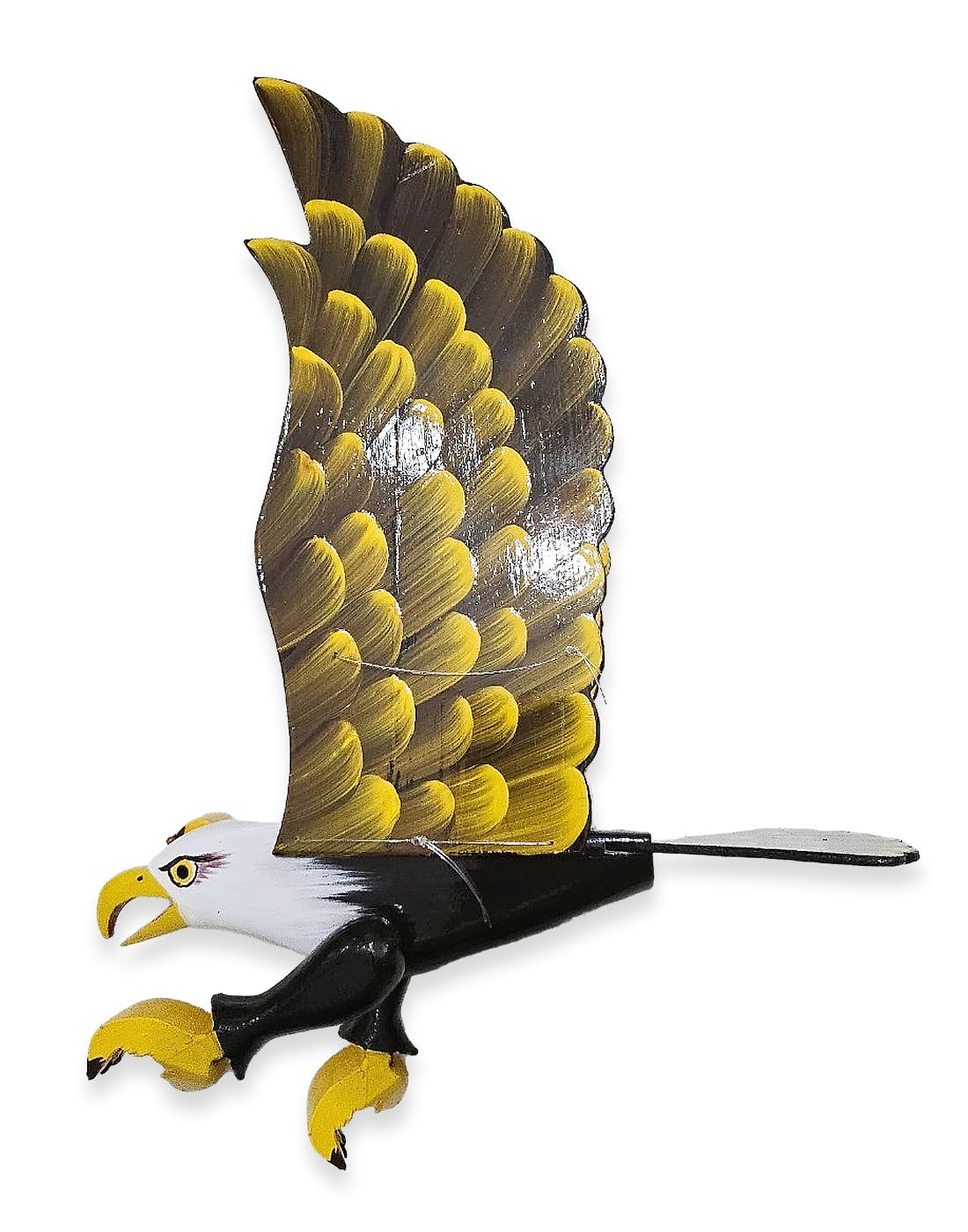 WitnyStore 24 Green Parrot Wooden Flapping Wing Mobile