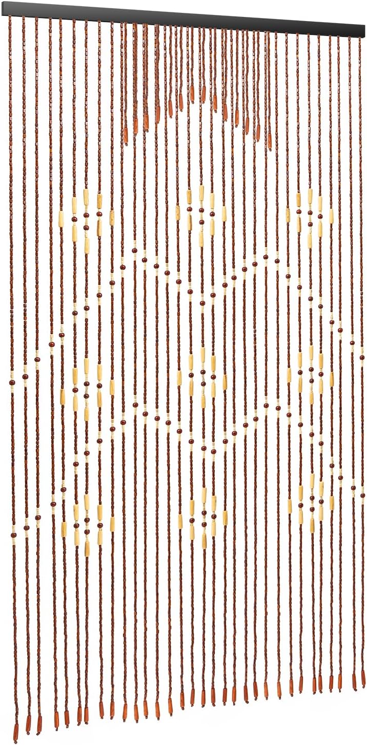 354x689 Inch Handmade Beaded Curtain with Plum Blossom Design